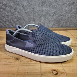 Olukai Lae'ahi Men's 10 Navy Mesh Slip On Shoes Comfort Walking Boat